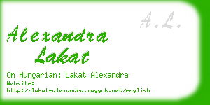 alexandra lakat business card